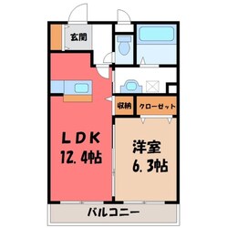 シャルマンテールの物件間取画像